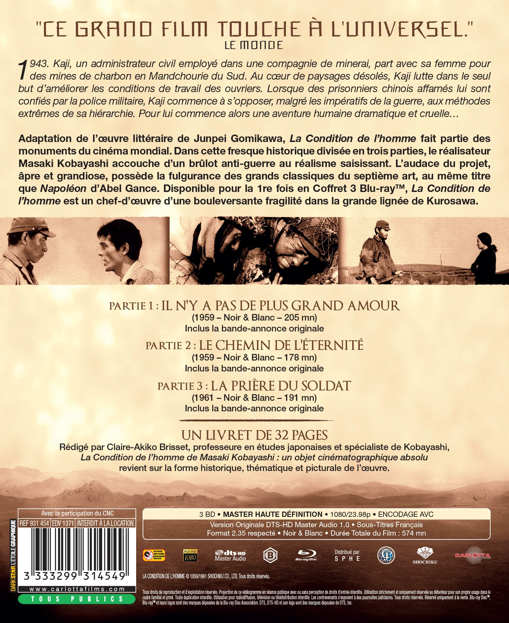 Coffret La Condition de l'homme - Blu-ray - Image 3