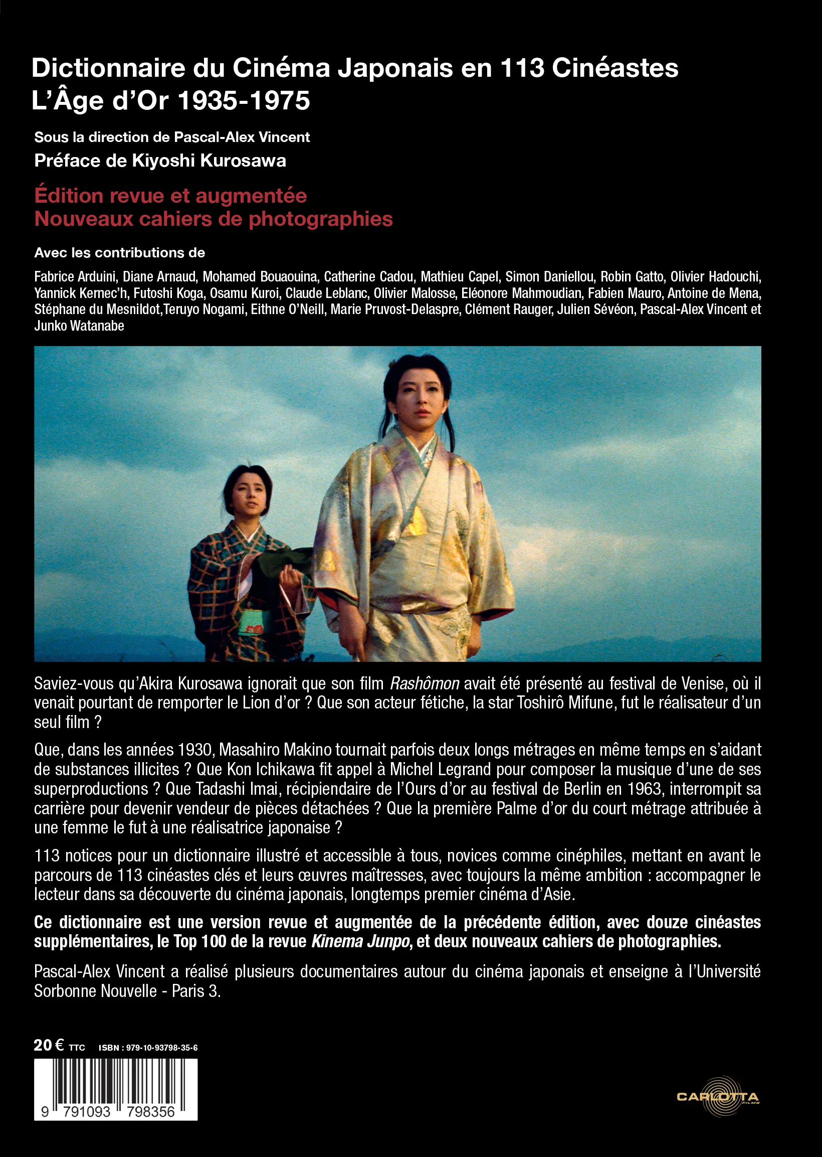Dictionnaire du cinéma japonais en 113 cinéastes : L'Âge d'Or (1935-1975) - Livre - Image 3