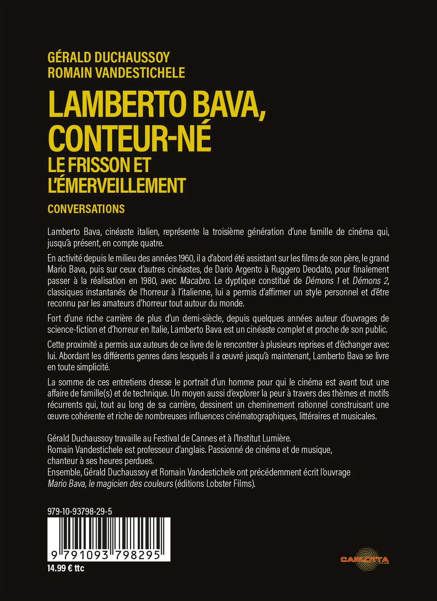 Lamberto Bava, conteur-né - Le frisson et l'émerveillement - Livre - Image 3