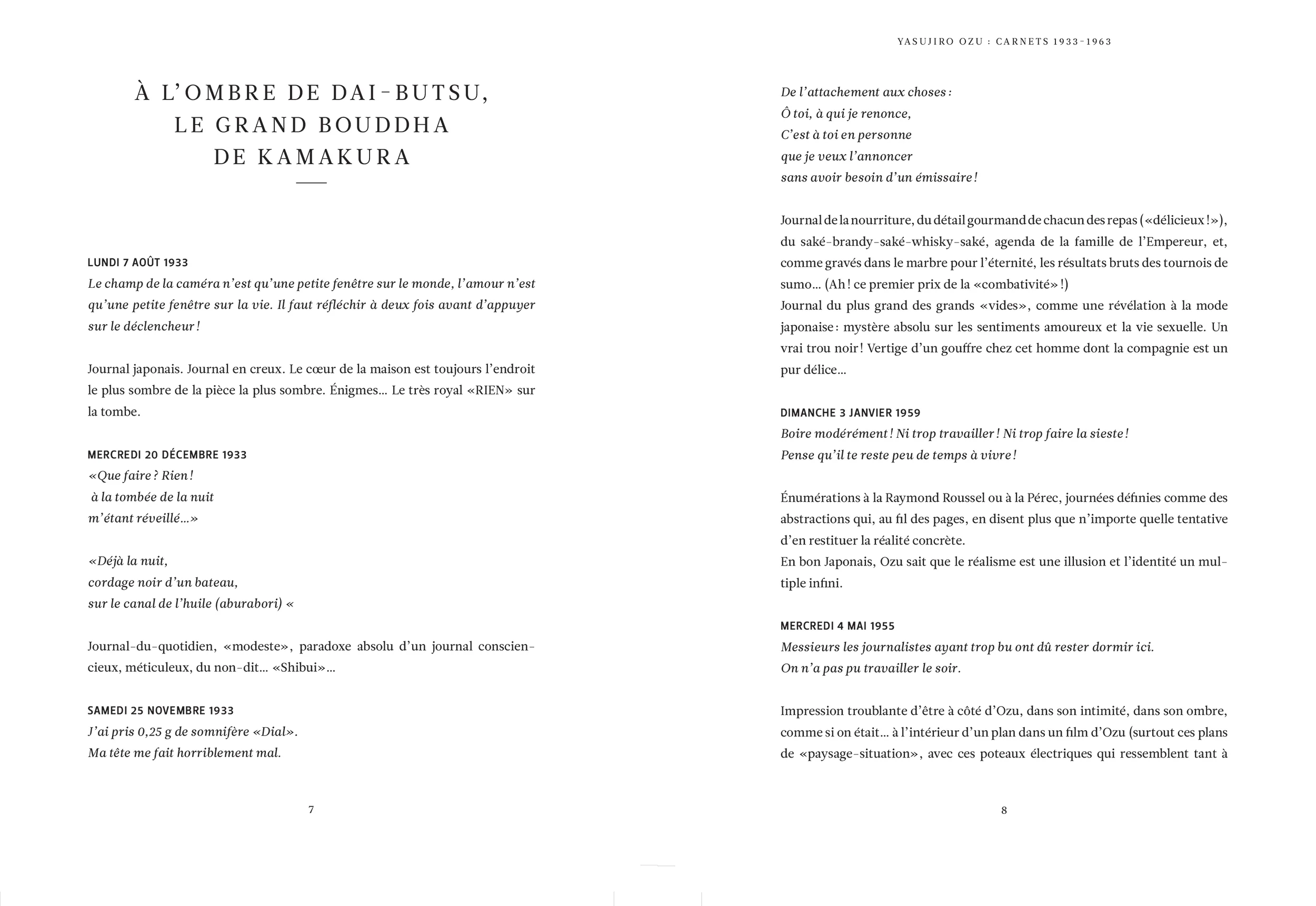 Yasujiro Ozu, carnets 1933-1963 - Livre - Image 3